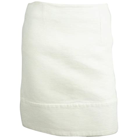 see by chloe blue white cotton skirt